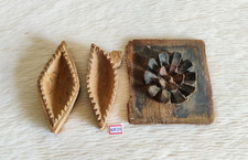19c Antik Handmade Old Holz K&uuml;chenchef Form Hersteller Dekorativ Set 3 Pcs WN50