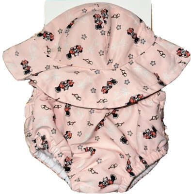 Disney Baby Minnie Mouse Sun Hat Swim Diaper 2-Piece Set