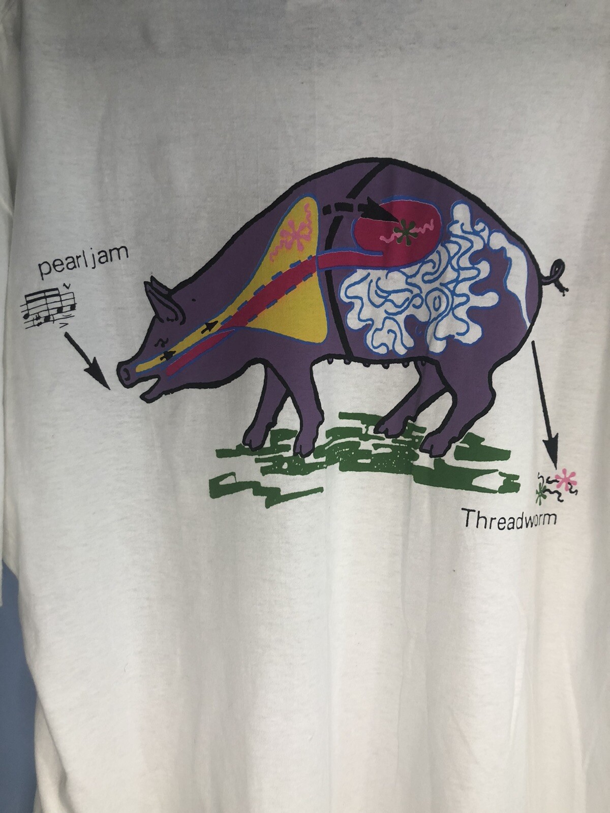 Vintage 90s Pearl Jam T Shirt Size XL Single Stitch Rare Amazing condition image 7