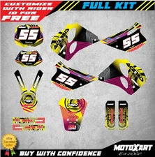 Custom graphics kit NEON style Stickers to fit KTM SX 1993 - 1997 decals sticker