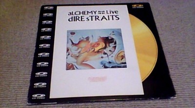 DIRE STRAITS ALCHEMY LIVE 1st UK PAL POLYGRAM MUSIC 12'' CD VIDEO GOLD DISC 1983