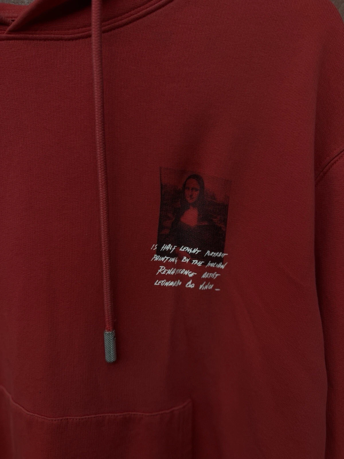 Felpa con cappuccio Virgil Abloh MCA Figure of Speech OFF WHITE Monna Lisa taglia XL RARA