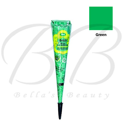 GOLECHA temporäre Farbe Henna Mehndi Paste 100 % natürlicher Kegel 25g **8 FARBEN**