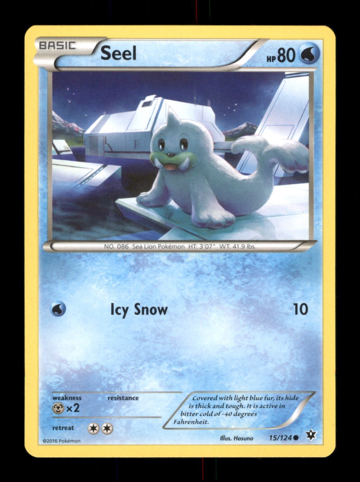 Seel 15/124 Non-Holo Nintendo  Pokemon Trading Card TCG 