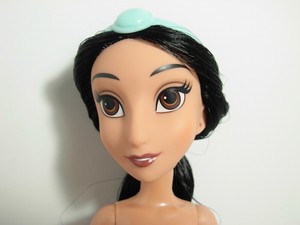 Jasmine Disney Princess Hasbro Nude Doll Only Long Black Hair Big