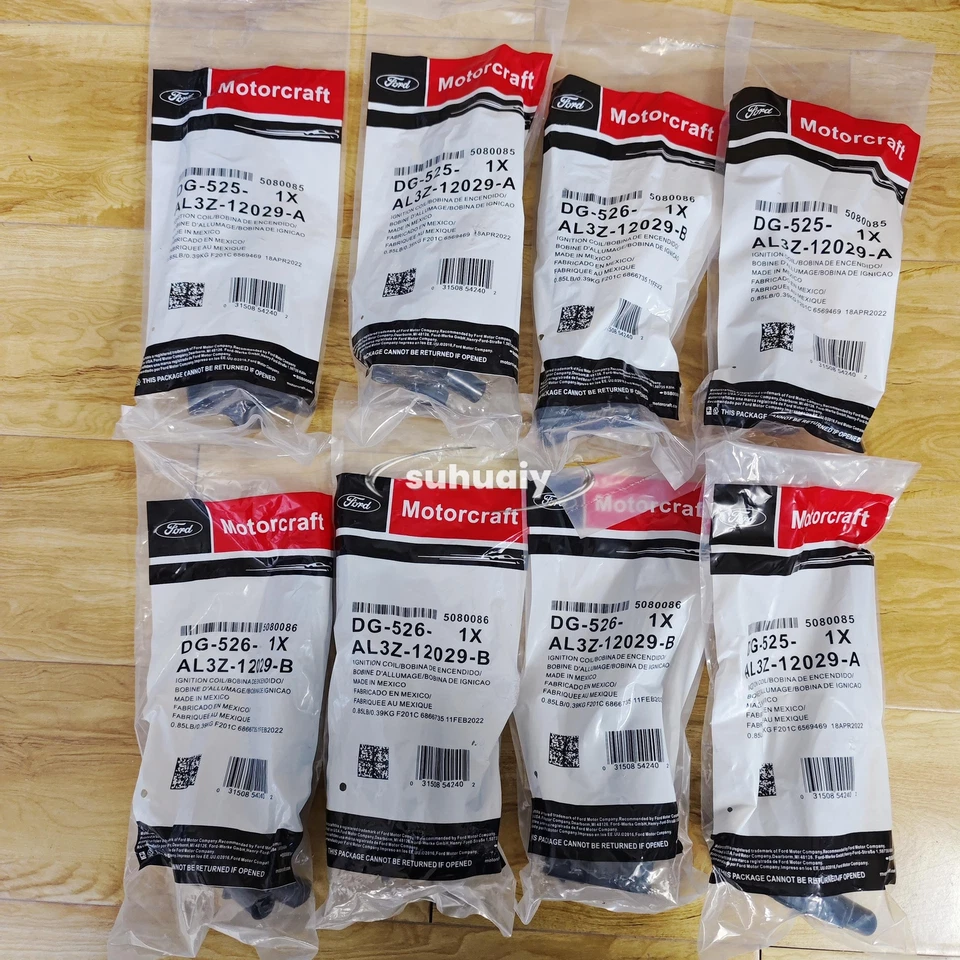 8Pcs Ignition Coils DG525 & DG526 Motorcraft For Ford F250 F350 Super Duty 6.2L Foto 2 de 4
