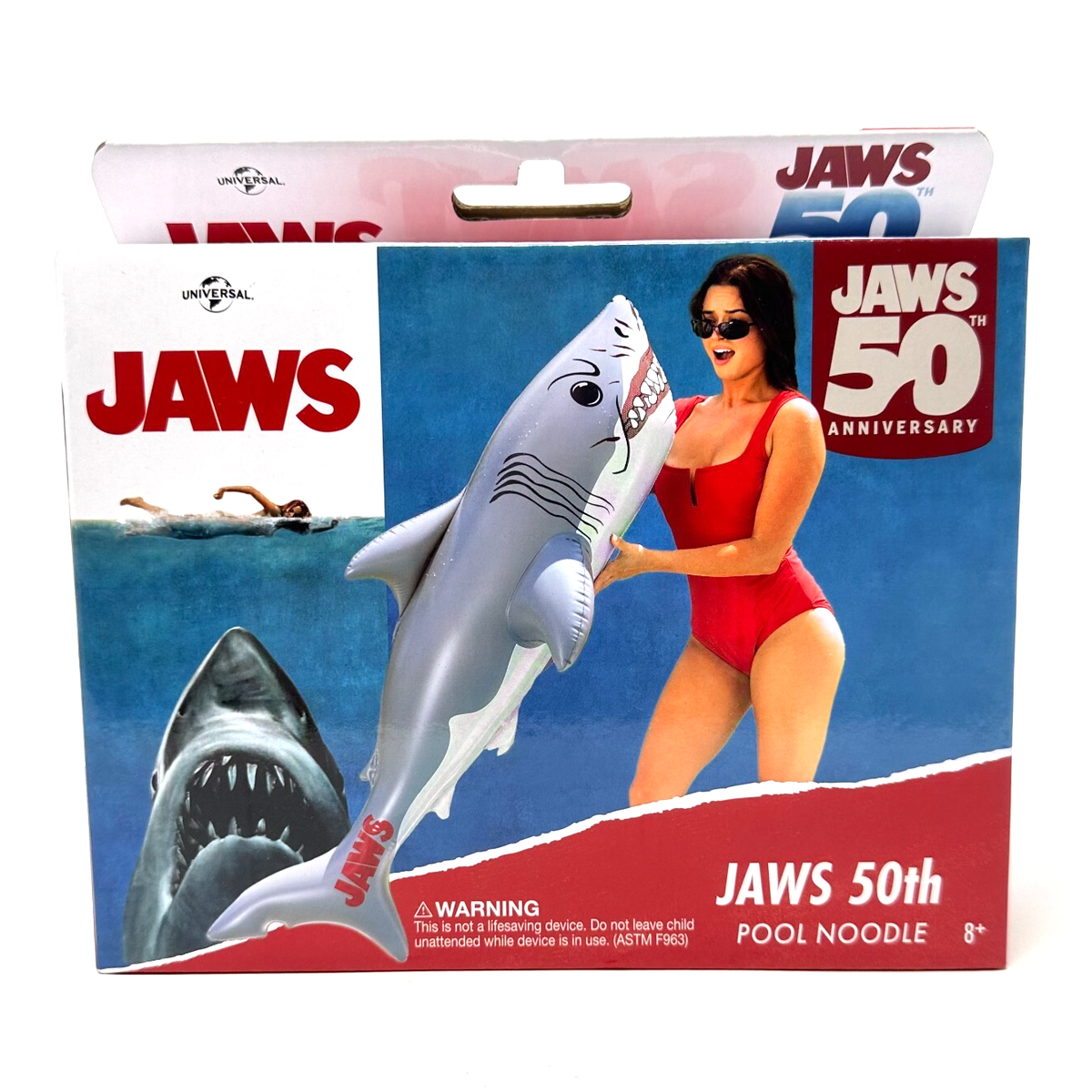Big Mouth Jaws 50th Anniversary LE Inflatable Shark Pool Noodle