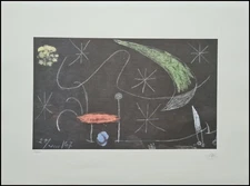 Joan Miro * Untitled * 78 X 57 Cm * Signed Lithograph * Limited # 75/150