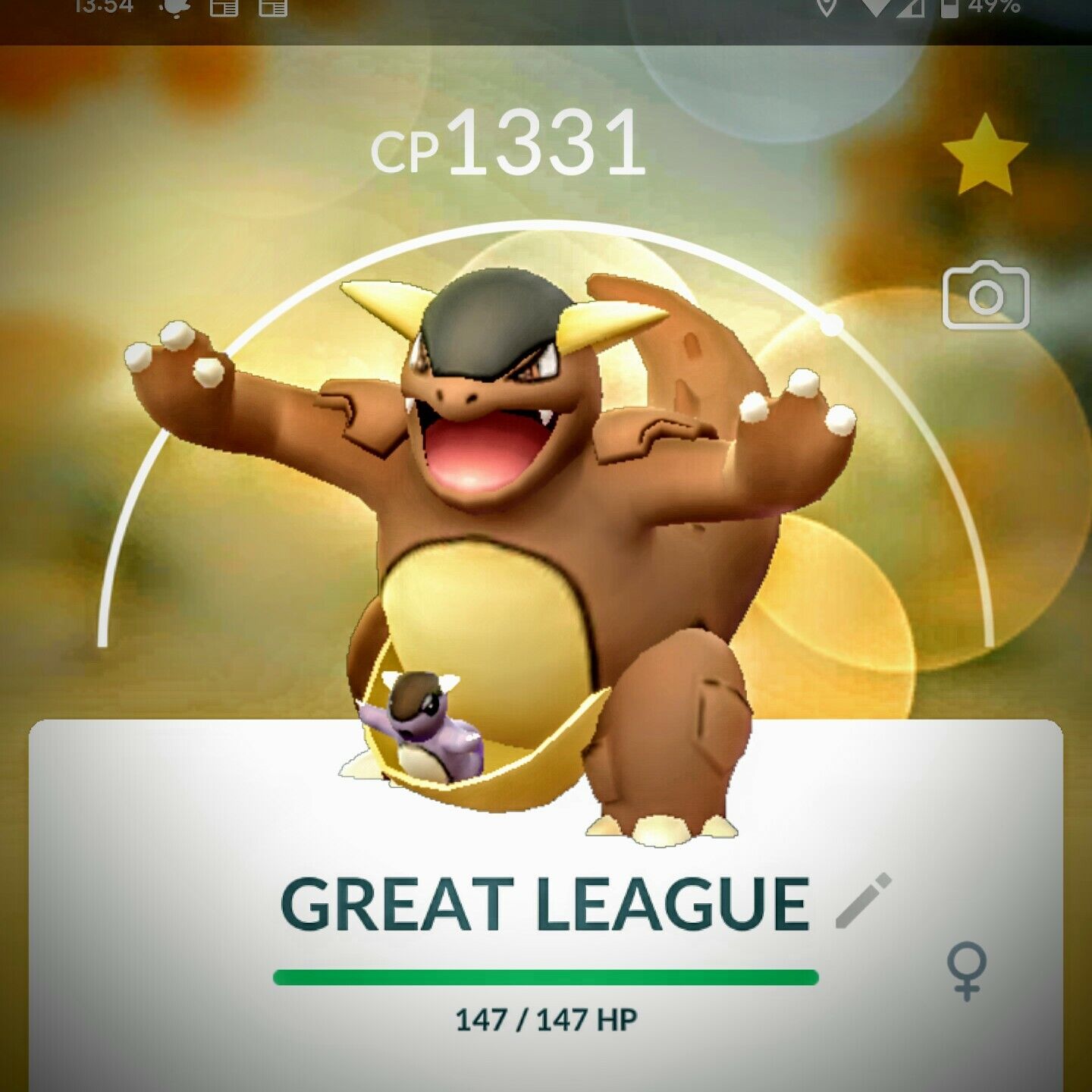 Kangaskhan Pokemon Trade Go Same day Regional Pokémon Ultra League PVP High  Lv