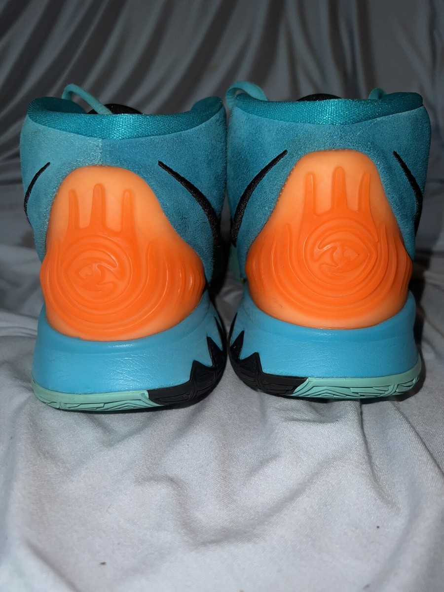 Nike Kyrie 6 Oracle Aqua Black Opti Yellow Total Orange Mid Top