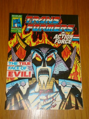TRANSFORMERS BRITISH WEEKLY #227 MARVEL UK COMIC  22ND JULY 1989