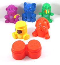 Fisher Price Stack 'n Build Animal Mix Ups 1998 Mattel 14 Pieces