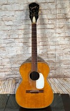 Vtg Harmony Sovereign H1203 Acoustic Flat-top Guitar 1963 Pinless Natural W/case