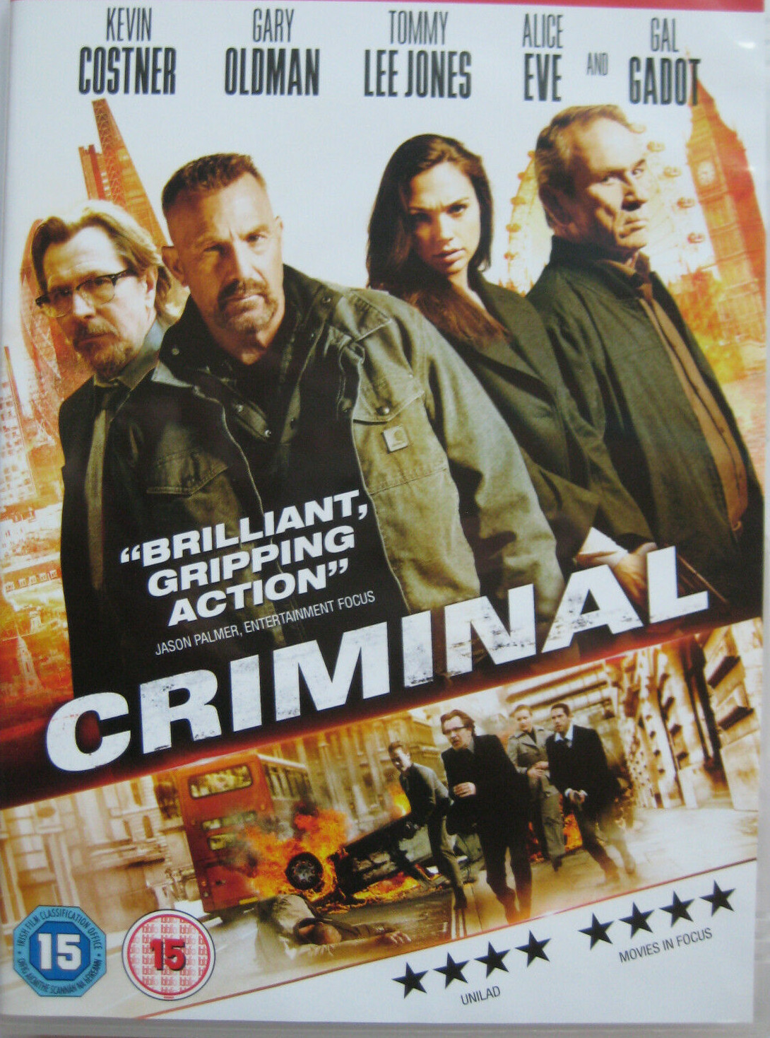 Criminal (DVD, 2015) Kevin Costner, Gary Oldman NEW SEALED PAL Reg 2 Rental Copy