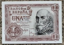 Spain 1 Peseta 1953 P144a  Unc