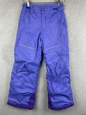 Columbia Snow Pants Youth M 10 12 Purple Omni Shield Outgrown Internal Sleeve