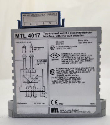MTL 4017 SOLENOID ALARM DRIVER