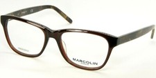 NEW Marcolin MA7332 048 SHINY DARK BROWN EYEGLASSES GLASSES FRAME 53-17-140mm