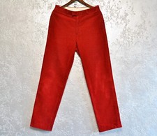 Vintage y2k POLO Ralph Lauren men's cotton velvet red pants - Size 33/34