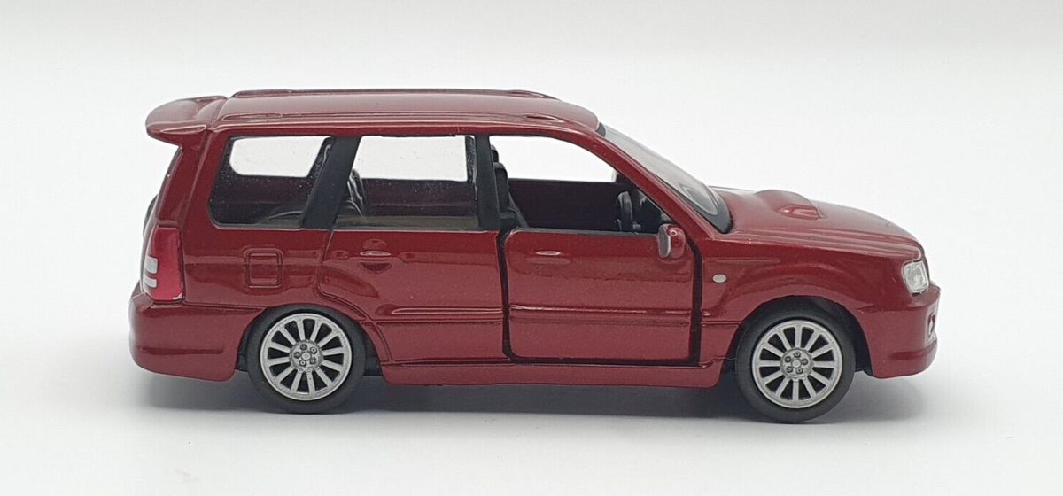 1/59 Konami J Owner's Collection SUBARU FORESTER RED diecast car