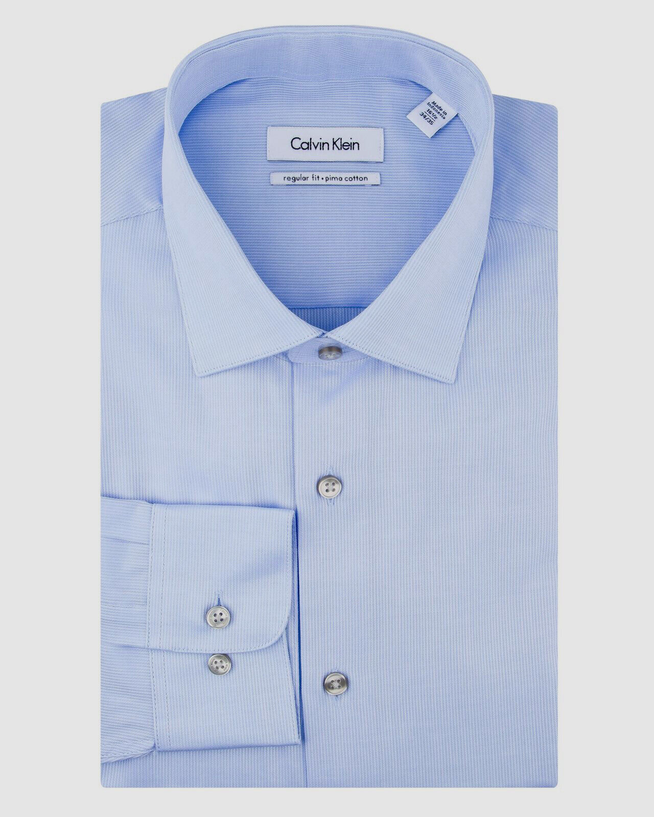 Calvin Klein Blue 15 X 32/33 Regular Fit Men Dress Shirt Non-iron S20 for  sale online | eBay