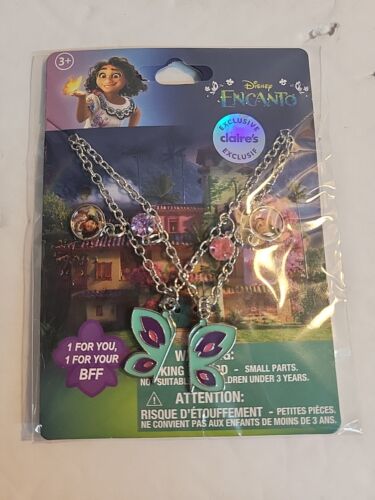 Disney Encanto Jewelry Set Purple Braided Hair Clip Earrings Necklace Claire’s