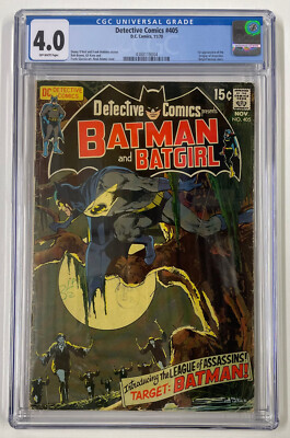 DETECTIVE COMICS #405. NOV 1970. DC. 4.0 CGC. 1ST APP LEAGUE OF ASSASSINS!