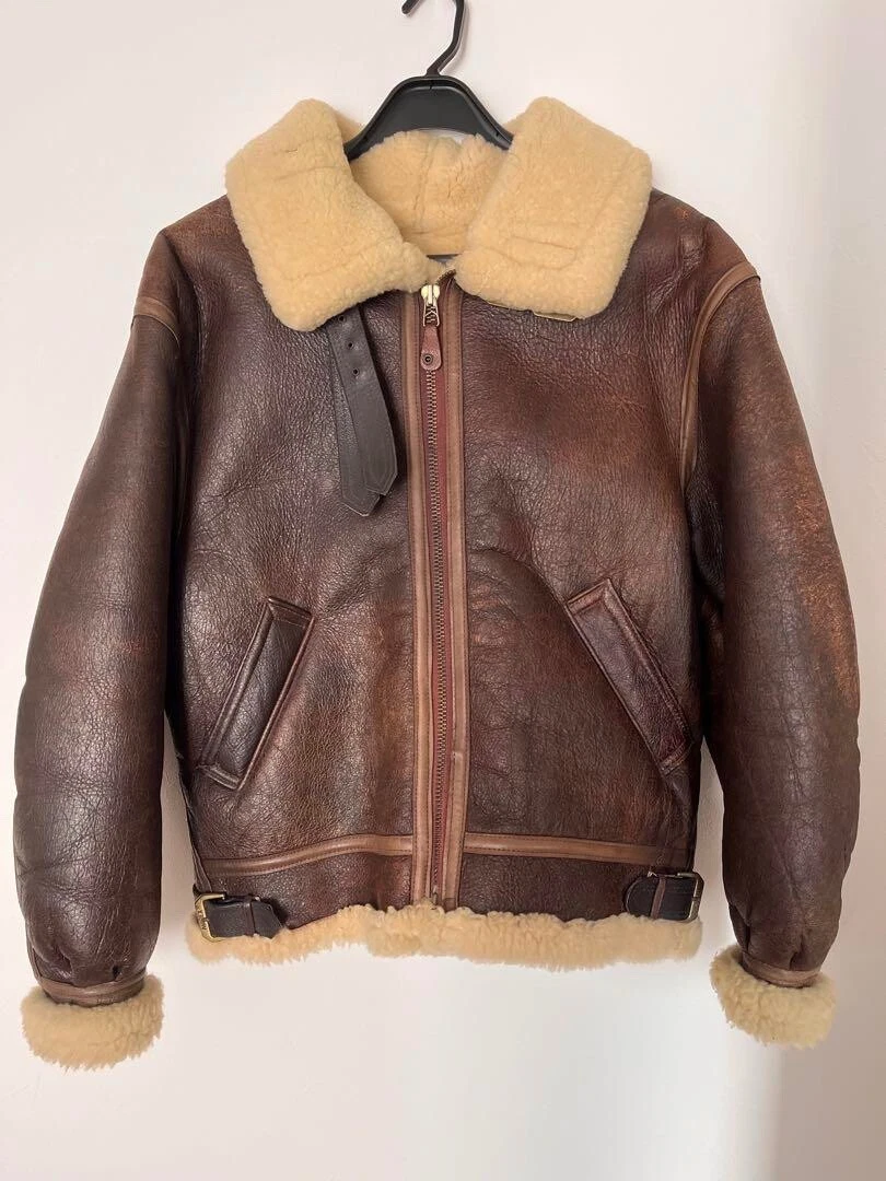AVIREX USA Type B-3 Flight Leather Jacket Size 40