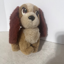 Vintage Disney Parks Lady  The Tramp Plush Stuffed Animal Dog 6" cocker spaniel