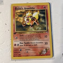 Blaine's Growlithe 035/132 Gym Heroes Uncommon