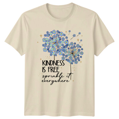 Kindness Is Free Sprinkle It Everywhere Floral Graphic T-Shirt