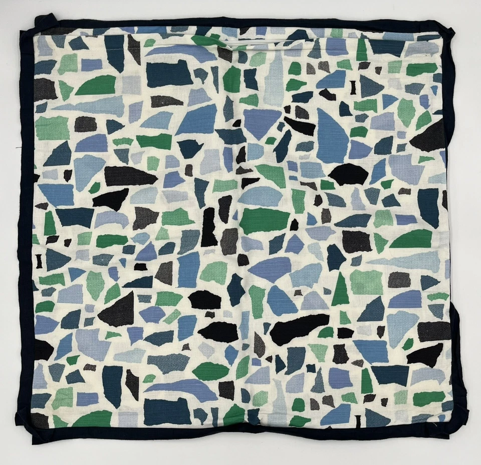 Lulu DK Colores Como Nuevo Julep XL Funda de Almohada Falsa Verde Lino 23” Azul Abstracto Foto 2 de 4