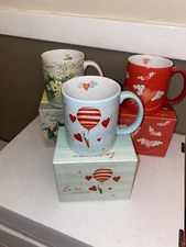 Lang Co. Mugs in original boxes Lot Of 3 New