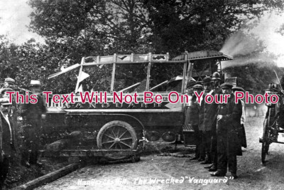 #ad SX 5187 The Wrecked Vanguard Motor Bus Handcross Hill Sussex 1906 GBP 3.95