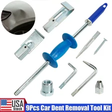 9Pc Heavy Duty 5Lb Dent Puller Slide Hammer Kit Car Auto Body Sheet Metal Repair
