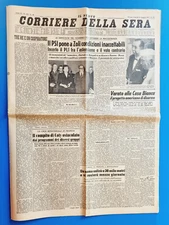 Corriere Della Sera 24 May 1957 Nehru-Zoli-Coty-Minneapolis Joseph Kittinger