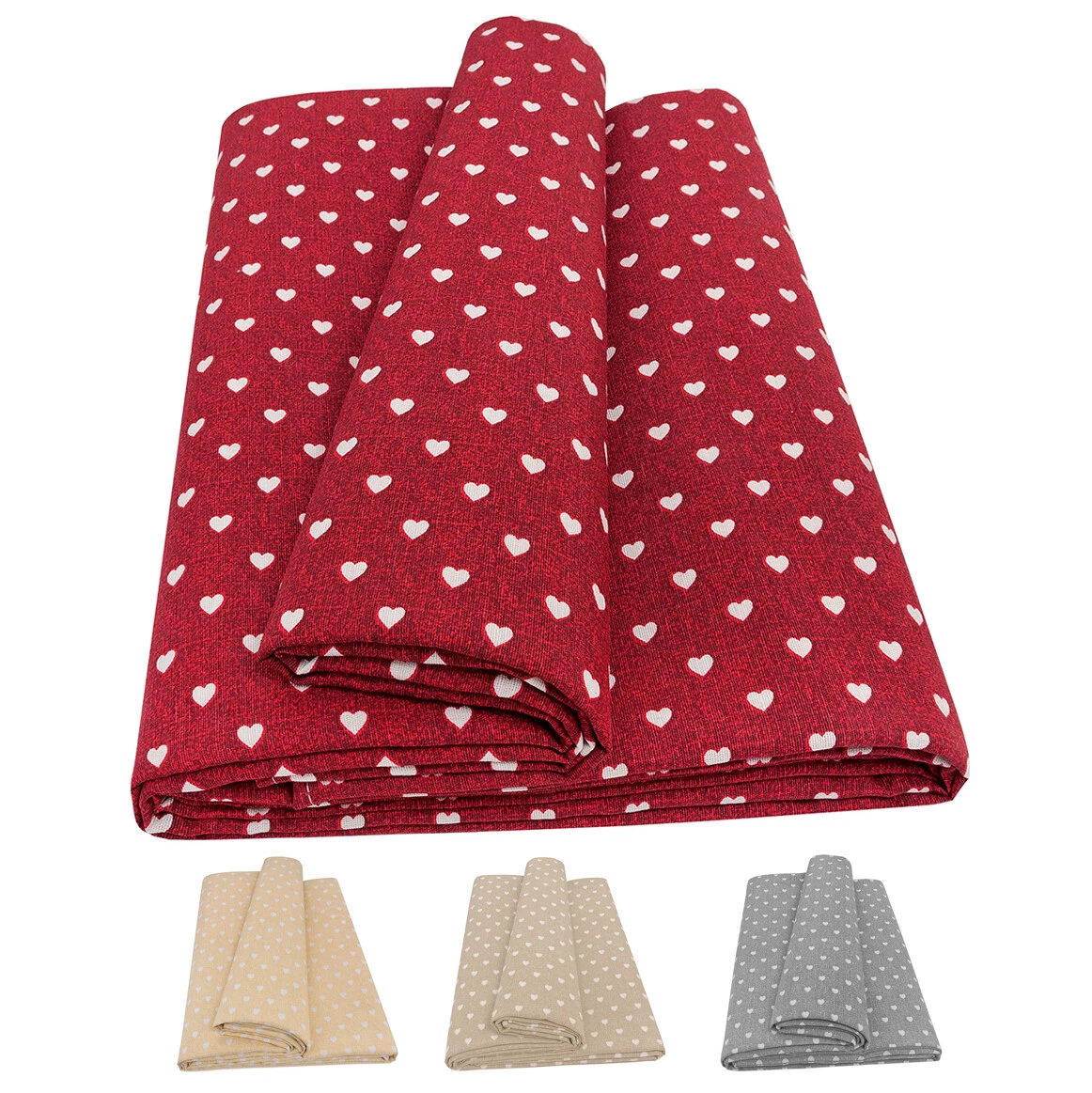 Copridivano Multiuso Tipo Panama – 240x280 Cm, Rosso, In Misto Cotone, Copripoltrona, Telo, Tenda, Lavabile - 3