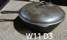 Freidora de pollo de hierro fundido vintage Birmingham Stove & Range. Juego emparejado 8A, 8B