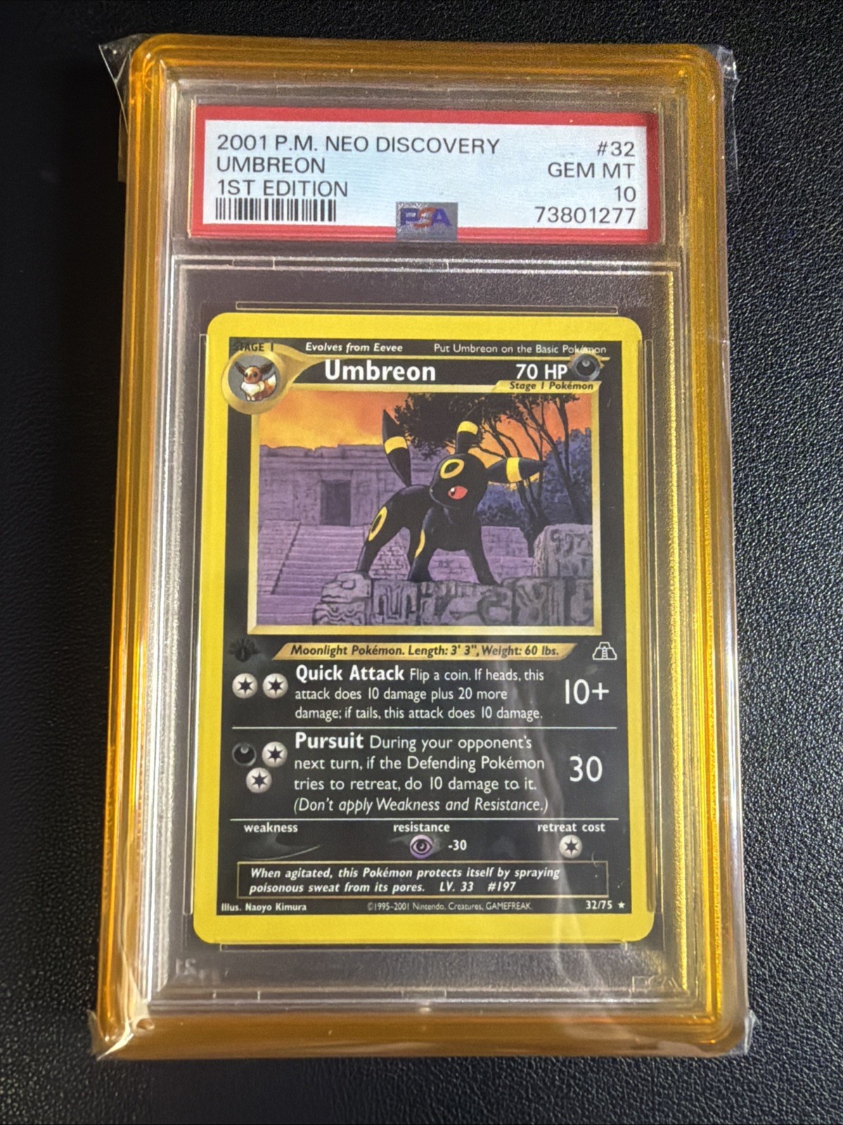 Umbreon 2001 Neo Discovery #32/75 1st Edition Price Guide - Sports