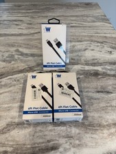 Just Wireless 6ft Flat Charging Cable Micro U...
