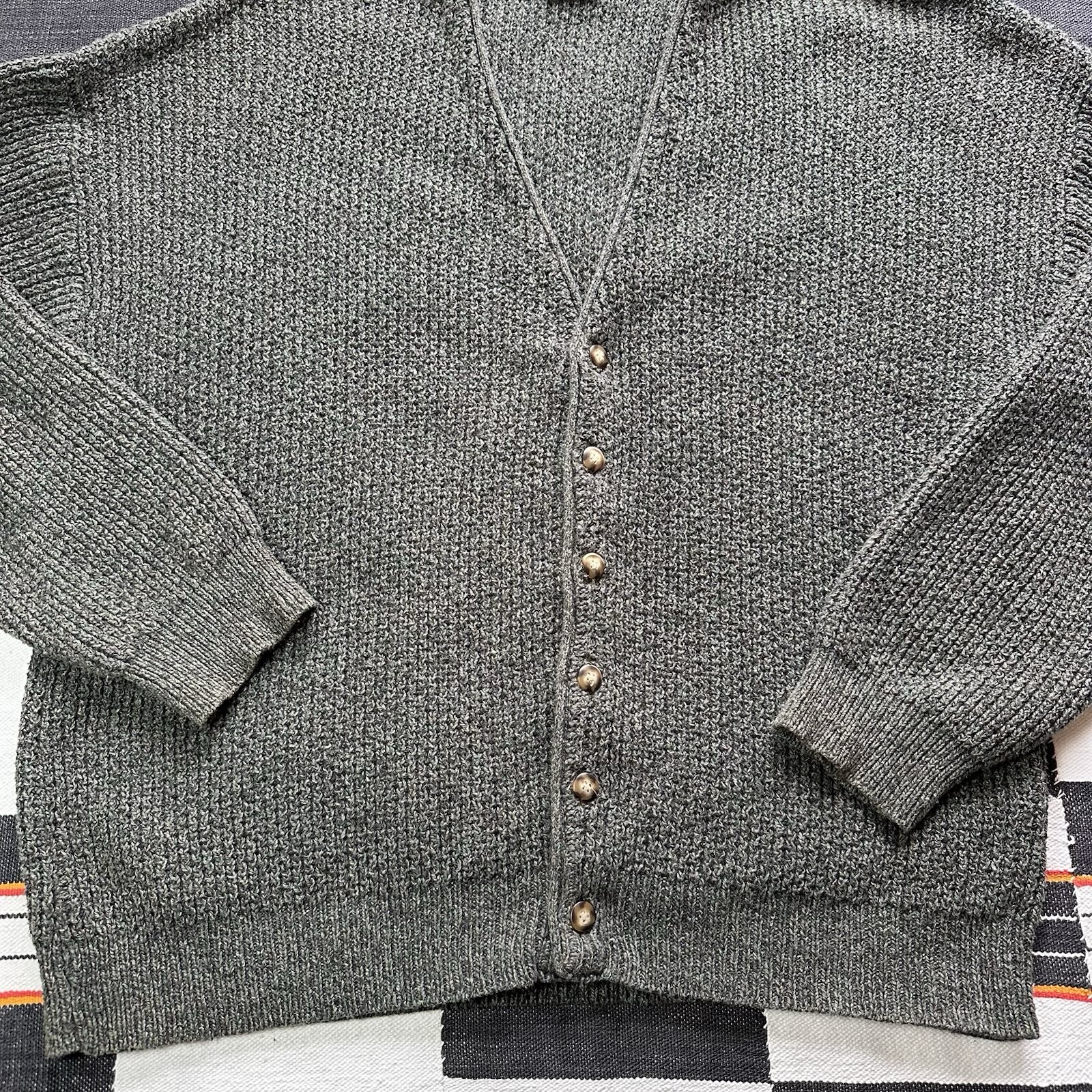 Vintage 90’s St. John’s Bay Ribbed Grandpa Cardigan Sweater. Large. USA. Rare. image 7