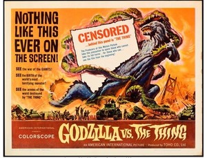 "Godzilla Vs. The Thing" Original Rolled Half Sheet Poster Fine+