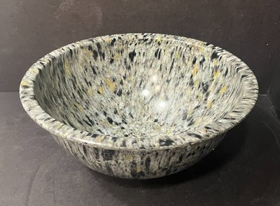 Vintage TEXAS WARE #125 Melmac Splatter Confetti Gray Multicolor Mixing Bowl 10''