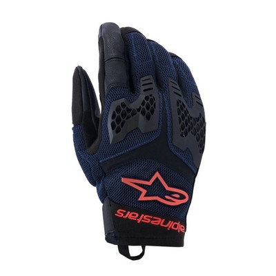 Alpinestars Manti Air Sommer Motorradhandschuh - Deep Blue Red Fluo Asphalt