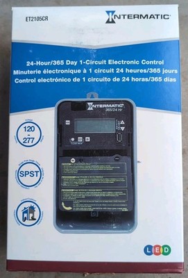 NEW Intermatic 1-Circuit Electronic Control ET2105CR Voltage 120-277