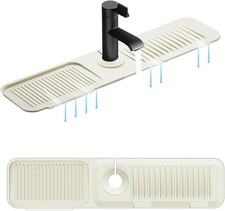 5 Slope Kitchen Sink Faucet Mat, Kitchen Sink Splash Guard, Silicone Material