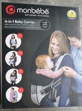 New Monbebe 4-in-1 Baby Carrier Gray