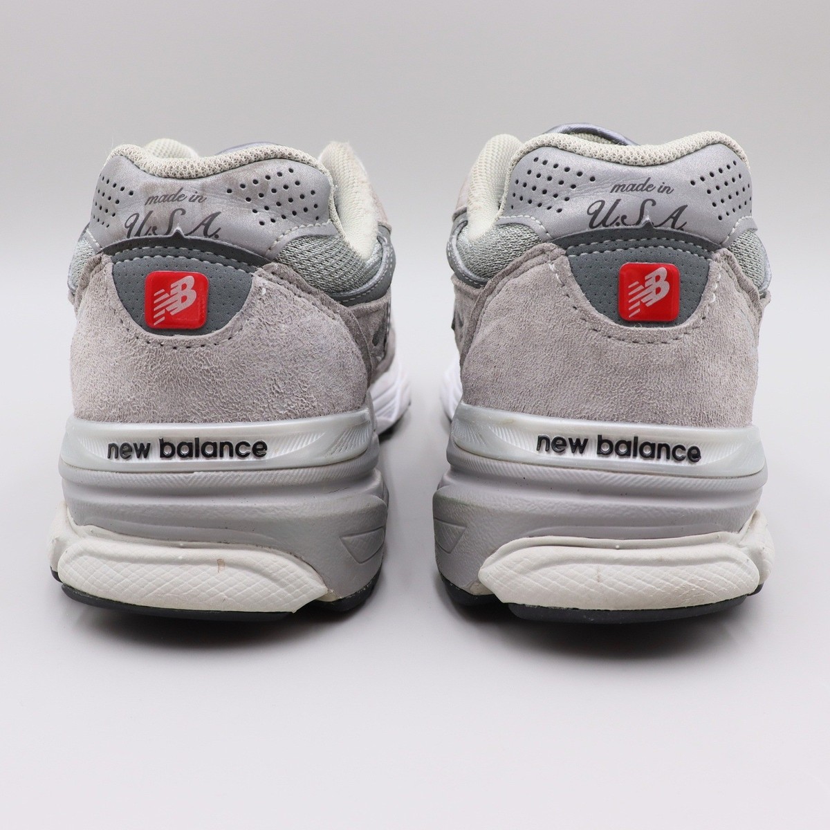 New Balance 990v3 Made in USA Grey Castlerock Suede Mens Size 7.5D