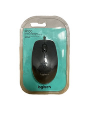 Logitech M100 Full-Size Corded Mouse - New