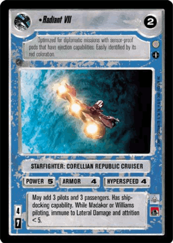 Radiant VII - FOIL - Reflections III - Star Wars CCG - Imagen 1 de 6